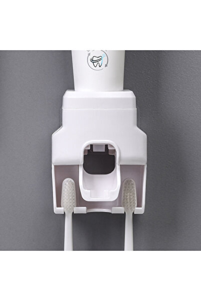 Choice White 1pc Wall Mount Automatic Toothpaste Dispenser Bathroom Supplies ...