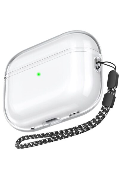 Choice16 جراب شفاف لامع لسماعات AirPods Pro 3 - جراب لامع مع بريق لسماعات Air...