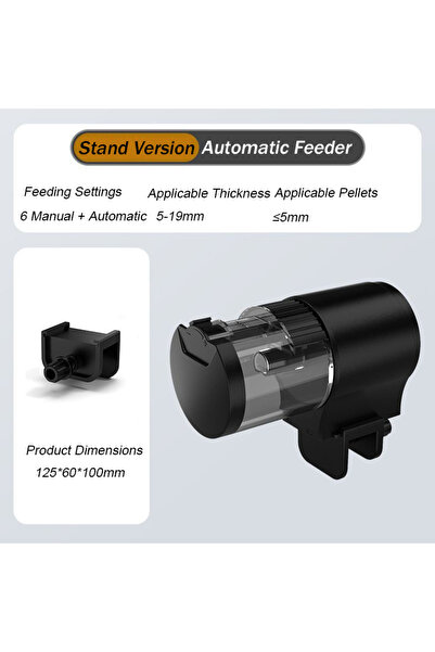 Choice1 موزع طعام أوتوماتيكي للأسماك/السلاحف بدون قاعدة، مع مغذي أوتوماتيكي ل...
