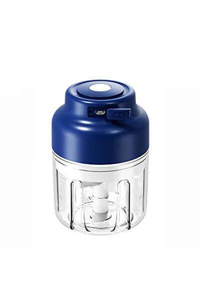 Choice مطحنة ثوم كهربائية زرقاء من تينسول سعة 320 مل، مفرمة خضروات، ضاغط طعام...