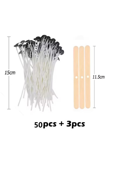 Choice9 مجموعة من 50 قطعة، 15 سم، من النوع A، تتضمن 50/100 قطعة من فتائل الشم...