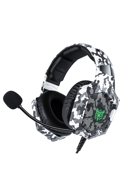 Choice3 سماعة رأس للألعاب K8-CWhite Onikuma مع ميكروفون - ميكروفون مانع للضوض...