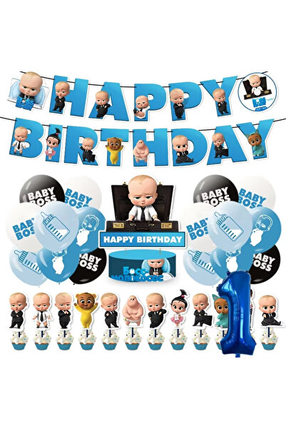 Choice15 other 5 Sets Number 1 Cartoon Bossed Baby Theme Newborn 1st Birthday...