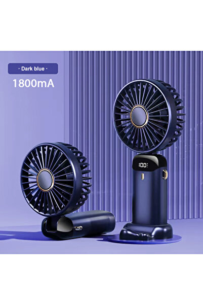 Choice1 مروحة يدوية صغيرة زرقاء اللون، لاسلكية، قابلة لإعادة الشحن عبر منفذ U...
