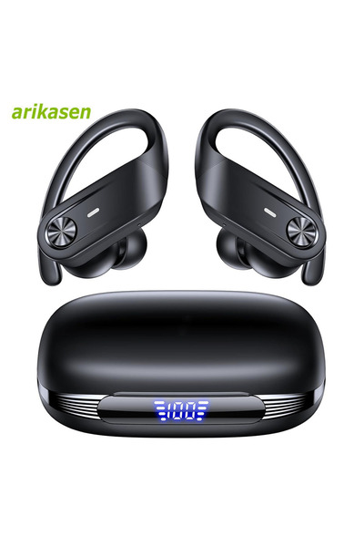 Choice سماعات رأس رياضية لاسلكية بتقنية بلوتوث، لون أسود، مقاومة للماء بمعيار...