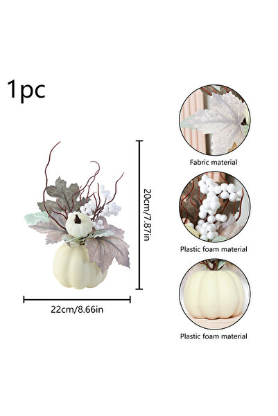 choice2 قطعة واحدة 240803 زينة يقطينة خريفية، زينة هالوين، يقطينة محاكاة، للا...