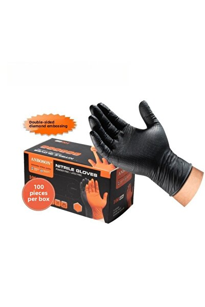 choice2 L 100PCS/10mil Extra Thick Nitrile Gloves-3D Diamond Grip, Food Grade...