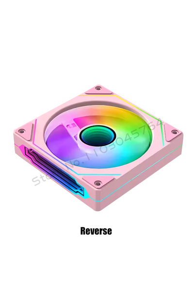 Choice1 A-RGB Other Reverse Blade Computer Case RGB Fan Pink 5V ARGB SYNC, 12...