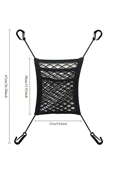 Choice 1pc Dog Car Net Barrier Pet Barrier with Auto Safety Mesh Organizer Ba...
