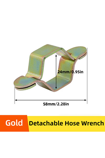 Choice1 Gold G1/2 Detachable Hose Spanner Water Heater Bellows Hexagonal Hose...