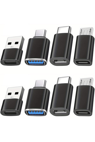 Choice 8-PACK USB Cto USB Adapter 8Pack,USB C Male to USB3.0 Female, Micro US...