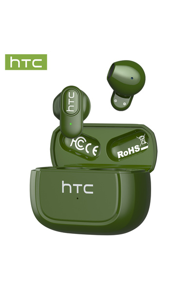 Choice3 سماعات أذن بلوتوث HTC NE51 خضراء، سماعات أذن صغيرة رياضية لاسلكية بتق...