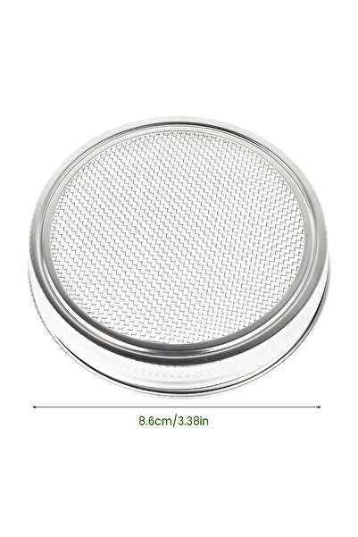 Choice1 86 mouth net cover Sprouting Jar Lids Stainless Steel Mesh Screen See...