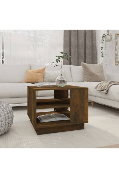 Concept Masă de cafea, stejar afumat, 55x55x43 cm, PAL