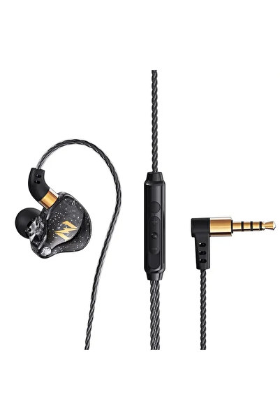 Choice3 سماعات أذن بأسلاك ديناميكية VIKEFON QKZ ZEN سوداء اللون، عالية الدقة،...