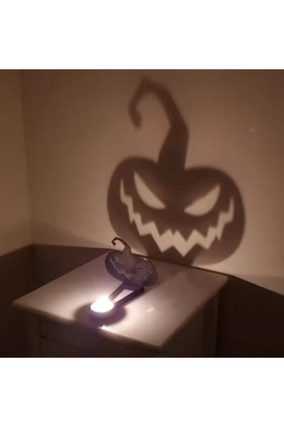 Choice1 حامل شموع على شكل يقطينة، ديكور منزلي مزخرف، عرض ضوئي لشخصية الموت/ال...