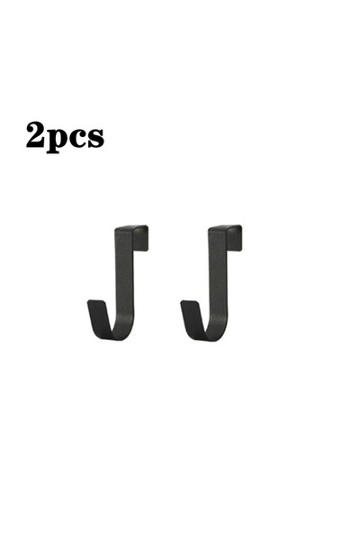 Choice3 خطاف متعدد الوظائف أسود اللون مكون من قطعتين، خطاف خلفي لأبواب خزائن ...
