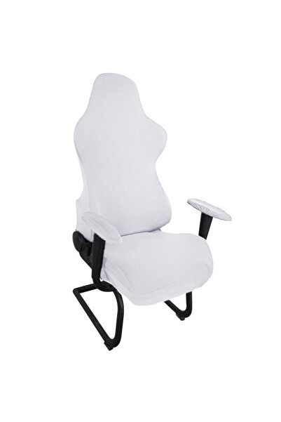 Choice12 أغطية كراسي ألعاب الكمبيوتر المكتبية البيضاء المريحة، مصنوعة من بولي...