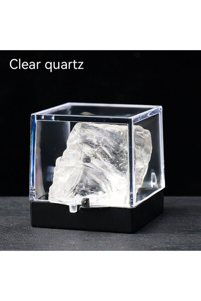 Choice قطعة واحدة من الكوارتز الصافي، حجر كريستالي طبيعي خام، عينة معدنية، خا...