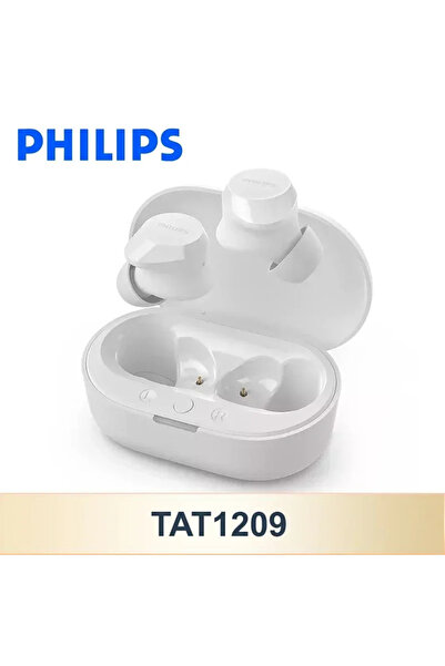 Choice1 سماعات أذن فيليبس TAT1209 بيضاء جديدة، لاسلكية بتقنية بلوتوث 5.3، منا...