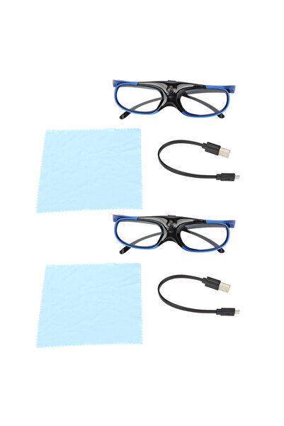 Choice black 2PCS 3D Glasses DLP Link 3D Glasses 144Hz DLP Link Rechargeable ...