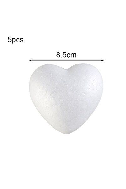 Choice1 8.5cm-5pcs 6/8.5/10/15cm Heart Foam Mould White Craft Balls Styrofoam...
