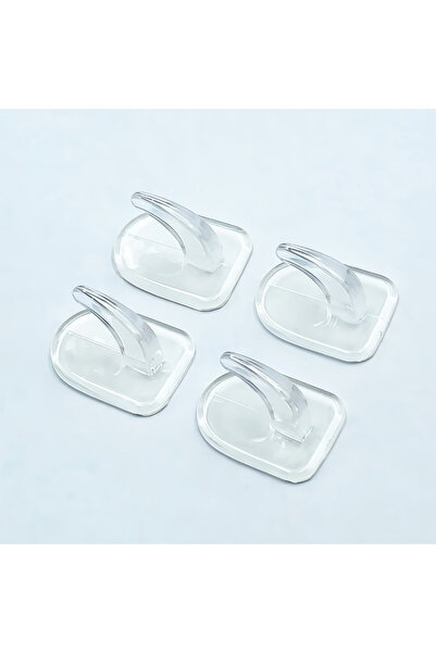 Choice 4 قطع من الخطافات الشفافة التي لا تترك أثراً، علاقات جدارية قوية لا تح...