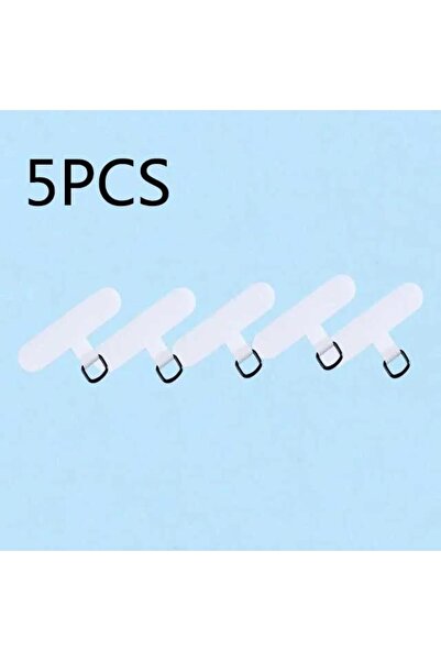 Choice5 5 قطع من حبل تعليق الهاتف الشفاف المصنوع من النايلون الأبيض (10-1 قطع...