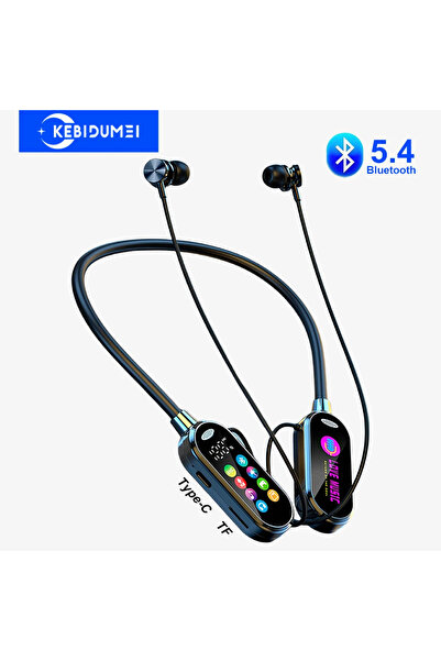 Choice سماعات أذن لاسلكية من نوع kebidumei P32 بشاشة سوداء بتقنية بلوتوث 5.4،...