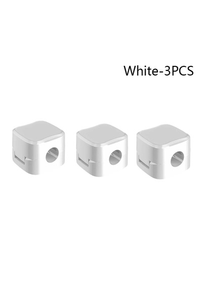 Choice 3 قطع بيضاء، 6 قطع من مشابك تنظيم الأسلاك المغناطيسية المصنوعة من مادة...