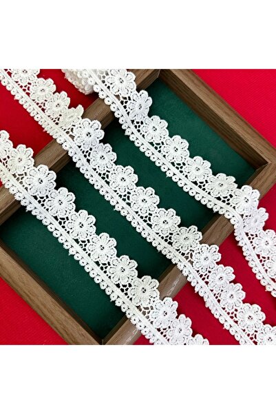 Choice3 1 Yard - 36 Inches WHITE 15 Yards of Exquisite Embroidered Daisy Flor...