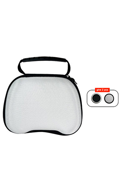 choice2 حقيبة حمل بيضاء محمولة مقاومة للصدمات مزودة بمقبض لحماية أجهزة PS5 وP...