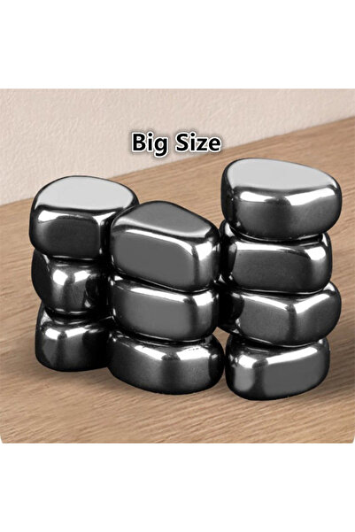 Choice3 20PCS Big-Black Refrigerator Magnet Black Irregular Natural Polished ...