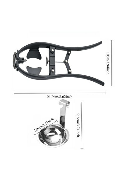 Choice grey Egg Shell Breaker Egg Scissors Stainless Steel Eggshell Cutter Qu...