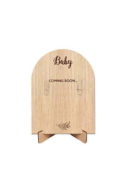 Choice Wood Pregnancy Announcement Sign Baby First One ture Photo Frame Young...