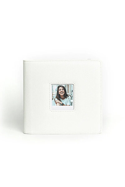 choice2 ألبوم صور أبيض بـ ٢٨٨ جيبًا لكاميرا بولارويد جو | جلد صناعي مدمج ٢.٦ ...