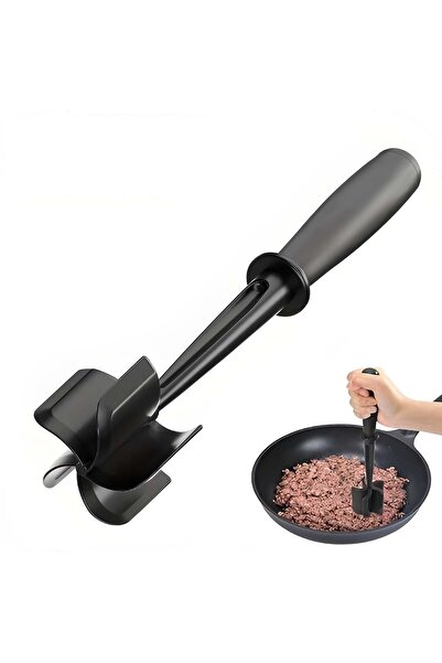 Choice مفرمة لحم يدوية سوداء، مكشطة طبخ، مفرمة لحم، مجرفة خلط، عابرة للحدود