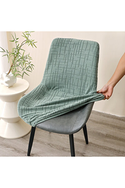 Choice7 غطاء كرسي واحد مقاس A3، غطاء كرسي طعام منحني نورديك، غطاء كرسي مطاطي ...