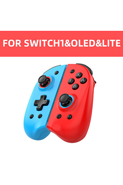 Choice وحدة تحكم ألعاب لاسلكية NS1 باللونين الأزرق والأحمر لأجهزة Switch 1/Sw...