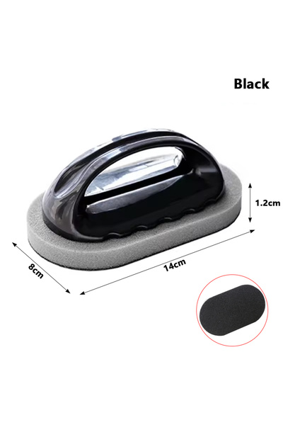 Choice1 فرشاة إسفنجية سوداء مبتكرة لتنظيف المطبخ والحمام وإزالة الصدأ والتلوث...