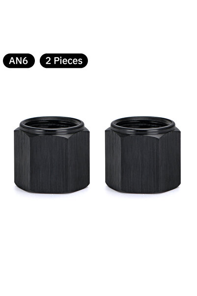 choice2 قطعتان من الألومنيوم AN6، محول AN6 AN8 AN10، غطاء طرفي أنثوي متوهج، ص...