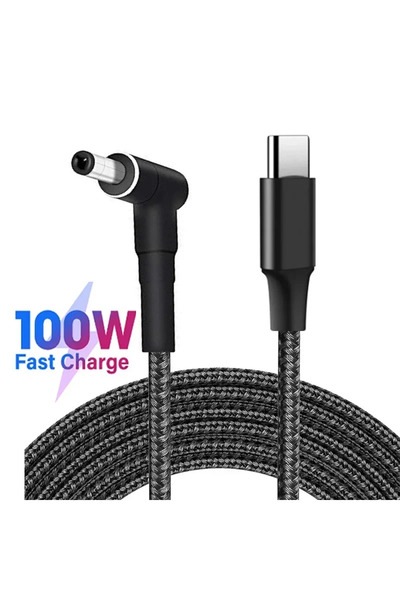 Choice Black 180cm 100W PD USB C to DC4.0x1.7mm Laptop Charging Cable Type C ...