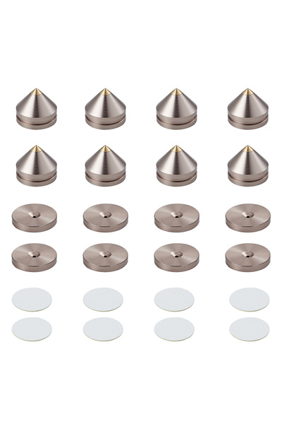 Choice مجموعة قواعد مكبرات الصوت الذهبية من بايلفينز، سلسلة 8، قواعد من سبائك...