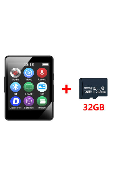 Choice1 مشغل موسيقى MP3 محمول مزود ببطاقة ذاكرة 32 جيجابايت، موديل 2026، مناس...