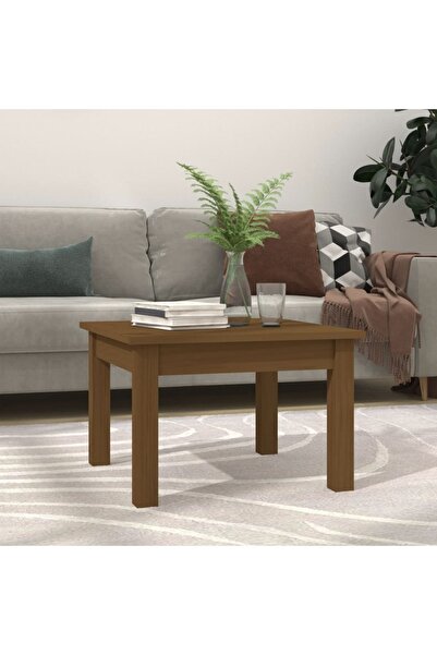 Concept Masă de cafea, maro miere, 45x45x30 cm, lemn masiv de pin