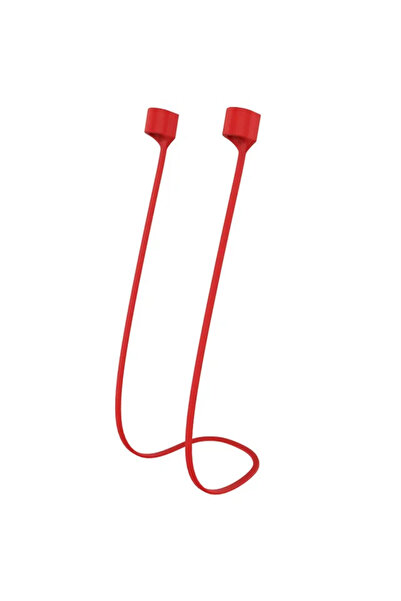 Choice4 حبل سماعات أذن مغناطيسي أحمر من السيليكون مضاد للضياع، متوافق مع سماع...