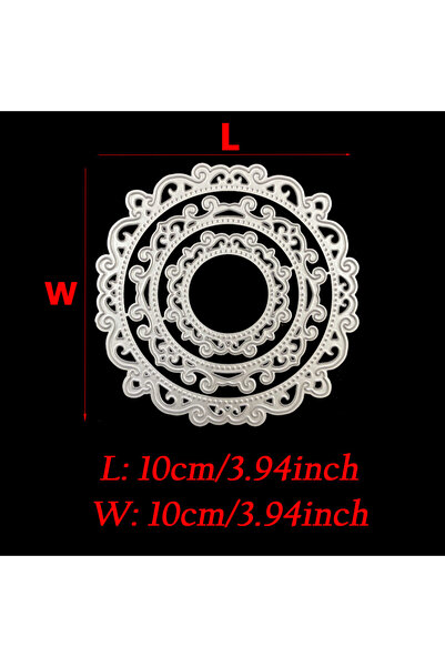 Choice إطار واحد دائري من دانتيل ، قوالب تقطيع معدنية للخلفية، مناسبة لألبوما...