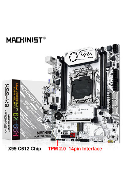 Choice لوحة أم MACHINIST الجديدة المطورة X99 للألعاب، تدعم معالج 2011-3 وشريح...