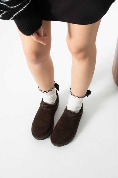 COMFORT OF PANTOFOLE Brown Genuine Leather Women's Boots