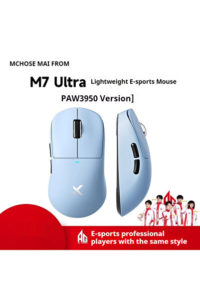 Choice3 ماوس الألعاب اللاسلكي M7 Ultra Blue Mchose M7 Pro Ultra Mouse 8K Retu...